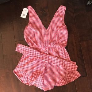 Red and white jumper